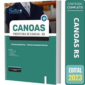 Apostila Canoas RS - Técnico Municipal - Administrativo