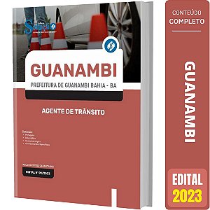Apostila Prefeitura de Guanambi BA - Agente de Trânsito