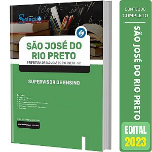 Apostila São José do Rio Preto SP - Supervisor de Ensino
