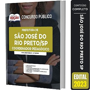 Apostila São José Do Rio Preto Sp Coordenador Pedagógico