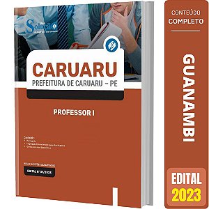 Apostila Prefeitura de Caruaru PE 2023 - Professor 1