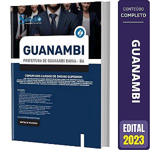 Apostila Concurso Guanambi BA - Cargos de Ensino Superior