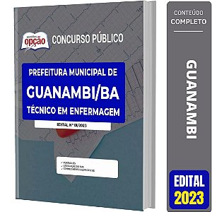 Apostila Concurso Guanambi BA - Técnico em Enfermagem