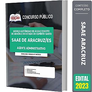 Apostila SAAE de Aracruz ES - Agente Administrativo