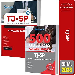 Kit Apostila Concurso TJ SP - Oficial de Justiça + Testes