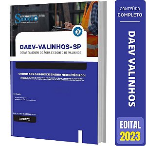 Apostila DAEV Valinhos SP - Cargos de Ensino Médio/Técnico