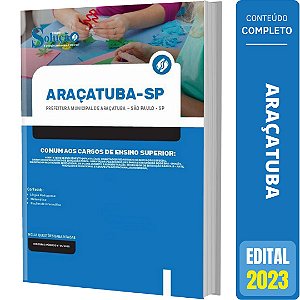 Apostila Araçatuba SP - Cargos de Ensino Superior