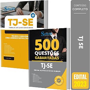 Kit Apostila Concurso TJ SE - Técnico Judiciário + Testes