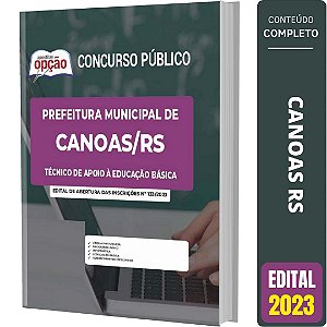 Apostila Canoas RS - Técnico de Apoio Educação Básica