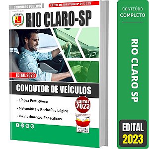 Apostila Concurso Rio Claro Sp 2023 - Condutor De Veículos