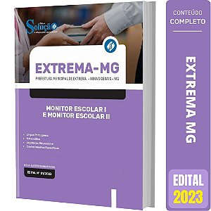 Apostila Extrema MG 2023 - Monitor Escolar 1 e Monitor Escolar 2