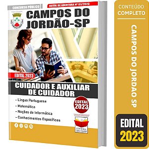 Apostila Concurso Campos Do Jordão Sp 2023 - Cuidador E Auxiliar De Cuidador