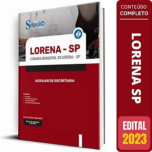 Apostila Câmara Lorena SP 2023 - Auxiliar de Secretaria