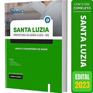 Apostila Santa Luzia MG - Agente Comunitário de Saúde