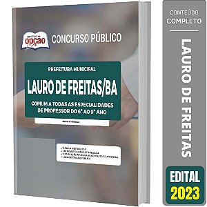 Apostila Prefeitura de Lauro de Freitas BA 2023 - Comum Professor Municipal