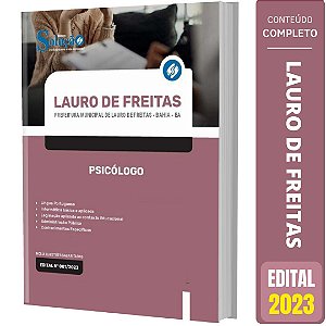 Apostila Prefeitura de Lauro de Freitas BA 2023 - Psicólogo