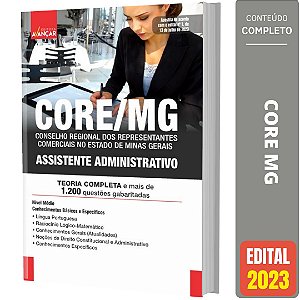 Apostila Concurso CORE MG 2023 - Assistente Administrativo