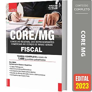 Apostila Concurso CORE MG 2023 - Fiscal