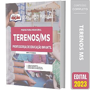 Apostila Prefeitura de Terenos MS 2023 - Professor(a) de Educação Infantil