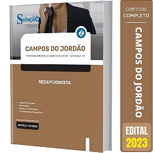 Apostila Prefeitura Campos do Jordão SP 2023 - Recepcionista