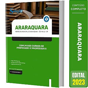 Apostila Araraquara SP - Comum aos Cargos de Professor 2 e Professor 3