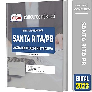 Apostila Prefeitura de Santa Rita PB 2023 - Assistente Administrativo