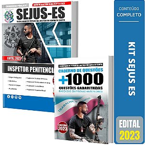 Kit Apostila SEJUS ES 2023 - Inspetor Penitenciário + Testes