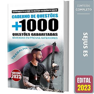 Apostila Concurso SEJUS ES 2023 - Caderno de Testes