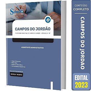 Apostila Prefeitura de Campos do Jordão SP 2023 - Assistente Administrativo