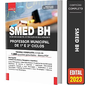 Apostila Smed Bh 2023 - Professor Municipal De 1º E 2º Ciclos