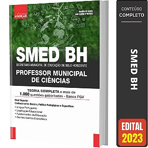 Apostila Concurso Smed Bh 2023 - Professor Municipal De Ciências