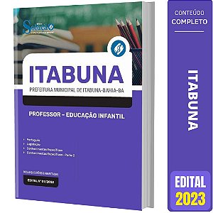 Apostila Prefeitura de Itabuna BA 2023 - Professor - Educação Infantil