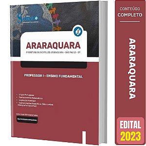 Apostila Prefeitura de Araraquara SP 2023 - Professor I - Ensino Fundamental
