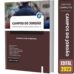 Apostila Concurso Campos do Jordão SP 2023 Guarda Civil Municipal