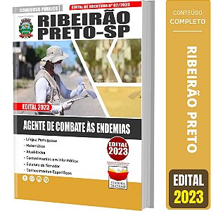 Apostila Ribeirão Preto Sp 2023 - Agente De Combate Às Endemia