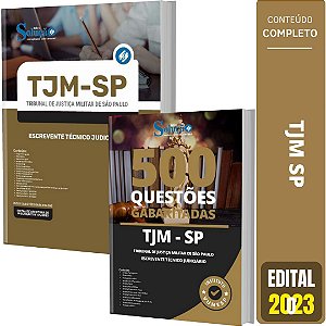 Kit Apostila Concurso TJM SP 2023 - Escrevente Técnico Judiciário