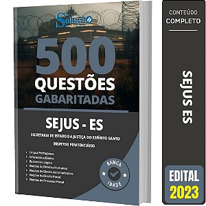 Caderno de Testes SEJUS-ES 2023 - Inspetor Penitenciário