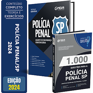 Kit Apostila Polícia Penal - SP 2024 - Agente Penitenciário + Caderno de Questões
