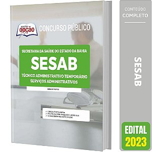 Apostila SESAB BA 2023 - Serviços Administrativos