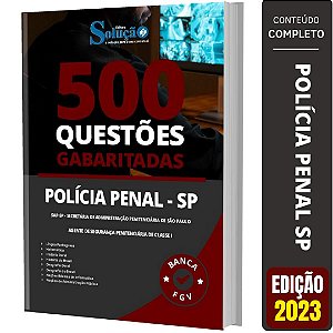 Caderno de Questões SAP SP 2023 - Agente Segurança Penitenciária