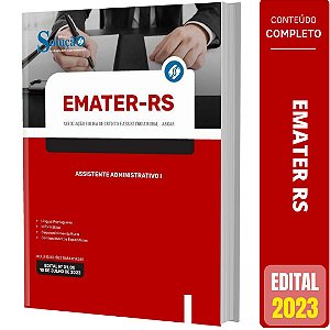 Apostila Concurso EMATER RS 2023 - Assistente Administrativo 1