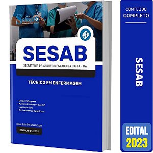 Apostila SESAB BA 2023 - Técnico em Enfermagem