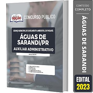 Apostila Águas de Sarandi PR 2023 - Auxiliar Administrativo