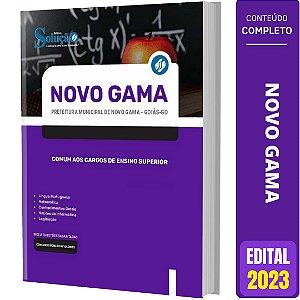 Apostila Novo Gama GO 2023 - Cargos de Ensino Superior