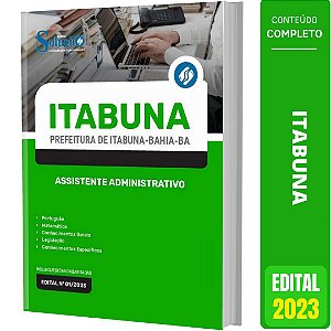 Apostila Prefeitura de Itabuna BA 2023 - Assistente Administrativo