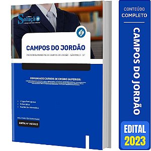 Apostila Campos Do Jordão Sp 2023 - Ensino Superior