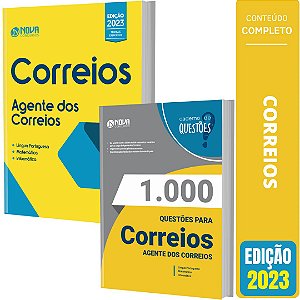 Kit Apostila CORREIOS - Agente Dos Correios + Caderno de Questões