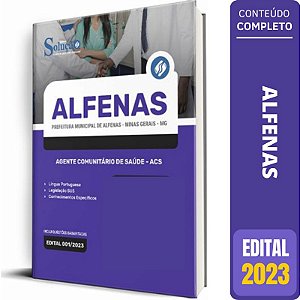 Apostila Prefeitura de Alfenas MG 2023 - Agente Comunitário de Saúde - ACS