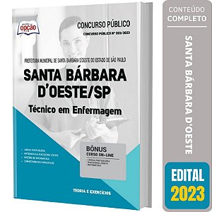 Apostila Santa Bárbara D Oeste SP 2023 - Técnico em Enfermagem