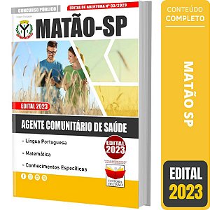 Apostila Prefeitura Matão Sp 2023 - Agente Comunitário De Saúde